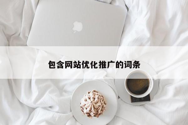 包含網(wǎng)站優(yōu)化推廣的詞條